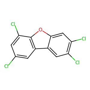 2,3,6,8-Tetrachlorodibenzofuran structure