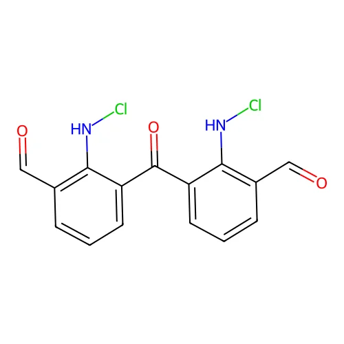 2-(Chloroamino)-3-[2-(chloroamino)-3-formyl-benzoyl]benzaldehyde structure