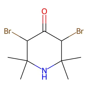 3,5-Dibromo-2,2,6,6-tetramethylpiperidin-4-one structure
