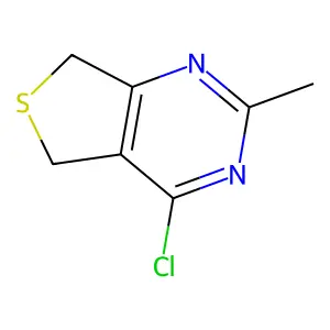 4-Chloro-5,7-dihydro-2-methylthieno(3,4-d)pyrimidine structure