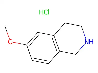 Isoquinoline, 6-methoxy-1,2,3,4-tetrahydro-, hydrochloride structure