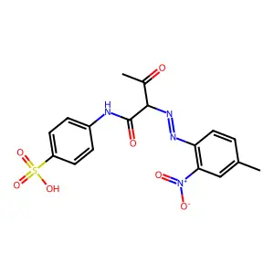 4-((2-((4-Methyl-2-nitrophenyl)azo)-1,3-dioxobutyl)amino)benzenesulphonic acid structure