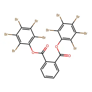 Bis(pentabromophenyl) benzene-1,2-dicarboxylate structure