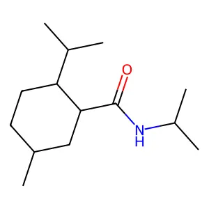 N,2-Bis(isopropyl)-5-methylcyclohexanecarboxamide structure