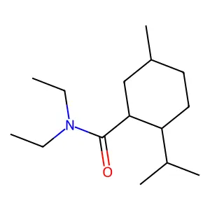 N,N-Diethyl-2-isopropyl-5-methylcyclohexanecarboxamide structure