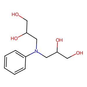 3,3'-(Phenylimino)bispropane-1,2-diol structure