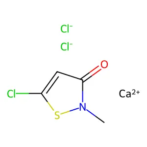 5-Chloro-2-methyl-4-isothiazolin-3-one calcium chloride structure
