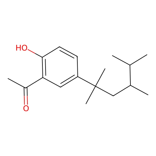 1-[2-Hydroxy-5-(2,4,5-trimethylhexan-2-yl)phenyl]ethanone structure