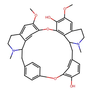6,6'-Dimethoxy-2,2'-dimethylberbaman-7,12-diol structure