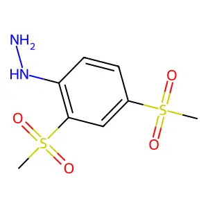 2,4-Bis(methylsulphonyl)phenylhydrazine structure