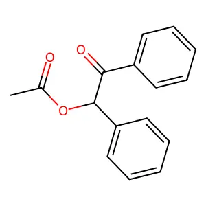 Benzoin acetate structure