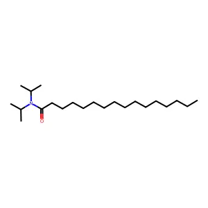 Hexadecanamide, N,N-bis(1-methylethyl)- structure