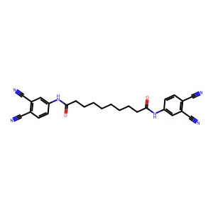 Decanediamide, N1,N10-bis(3,4-dicyanophenyl)- structure