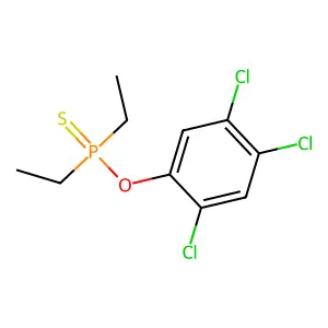 Phosphinothioic acid, diethyl-, O-(2,4,5-trichlorophenyl) ester structure