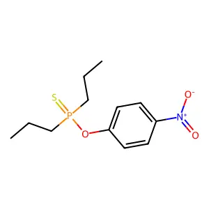 Phosphinothioic acid, dipropyl-, O-(p-nitrophenyl) ester structure