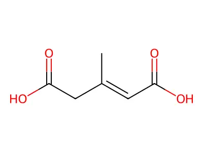 3-Methylpent-2-enedioic acid structure