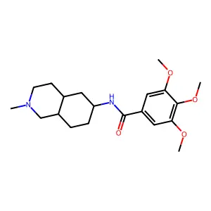 Benzamide, N-(decahydro-2-methylisoquinolin-6-yl)-3,4,5-trimethoxy-, (E)- structure