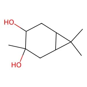 3,7,7-Trimethylbicyclo[4.1.0]heptane-3,4-diol structure