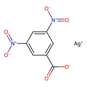 Benzoic acid, 3,5-dinitro-, silver(1+) salt (1:1) structure