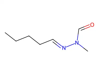 N-methyl-N-(pentylideneamino)formamide structure