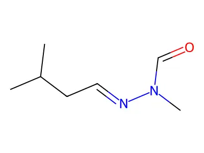 N-methyl-N-(3-methylbutylideneamino)formamide structure