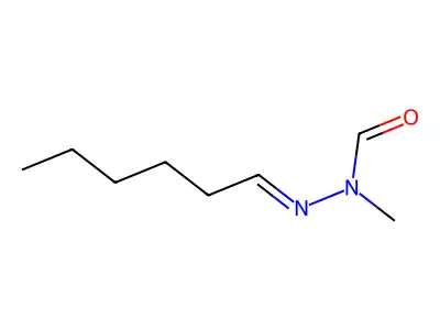 Hydrazinecarboxaldehyde, hexylidenemethyl-, (E)- structure