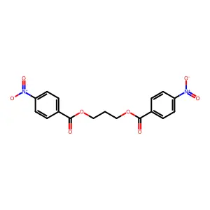 1,3-Propanediol, 1,3-bis(4-nitrobenzoate) structure