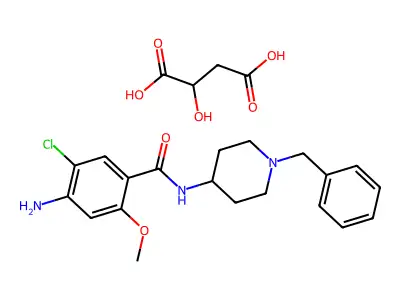 Clebopride hydrogen malate structure