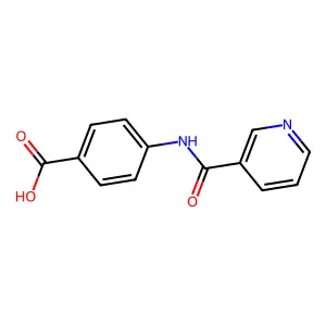 Benzoic acid, 4-((3-pyridinylcarbonyl)amino)- structure