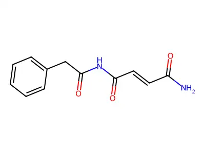 N'-(2-phenylacetyl)but-2-enediamide structure