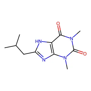 3,9-Dihydro-1,3-dimethyl-8-(2-methylpropyl)-1H-purine-2,6-dione structure