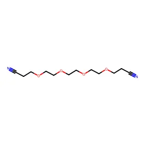 4,7,10,13-Tetraoxahexadecanedinitrile structure