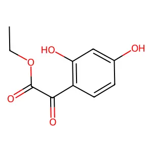 Benzeneacetic acid, 2,4-dihydroxy-alpha-oxo-, ethyl ester structure