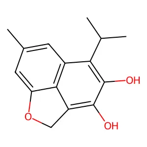 7-Methyl-5-(1-methylethyl)-2H-naphtho(1,8-bc)furan-3,4-diol structure