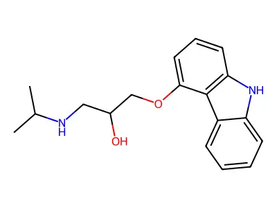 Carazolol structure