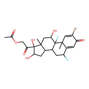C23H27BrF2O7 structure