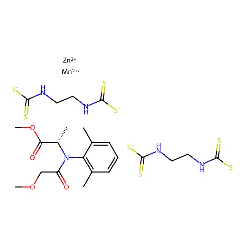 Metalaxyl-mancozeb mixt. structure