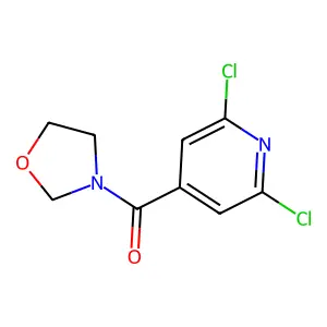 (2,6-Dichloro-4-pyridinyl)-3-oxazolidinylmethanone structure