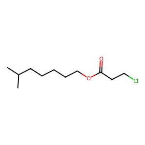 Propanoic acid, 3-chloro-, isooctyl ester structure