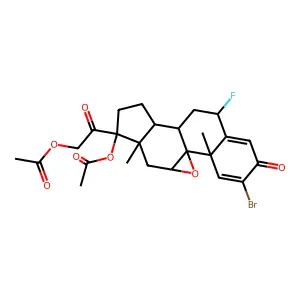 C25H28BrFO7 structure