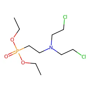 Phosphonic acid, (2-(bis(2-chloroethyl)amino)ethyl)-, diethyl ester structure