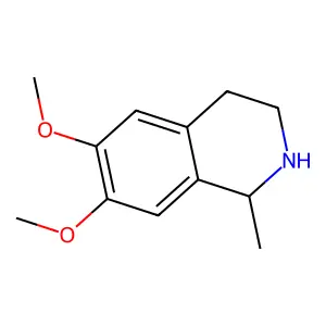 6,7-Dimethoxy-1-methyl-1,2,3,4-tetrahydroisoquinoline structure