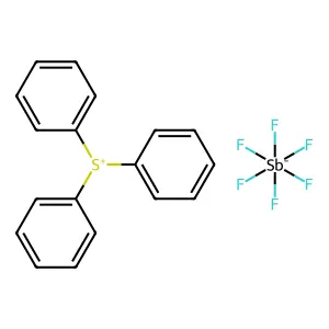 Sulfonium, triphenyl-, (OC-6-11)-hexafluoroantimonate(1-) (1:1) structure