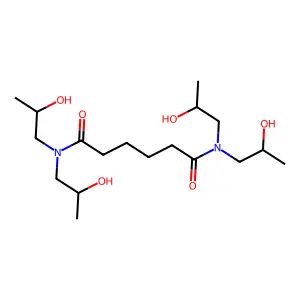 N,N,N',N'-tetrakis(2-hydroxypropyl)adipamide structure