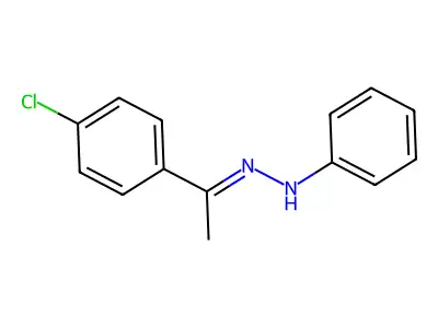 4'-Chloroacetophenone phenylhydrazone structure