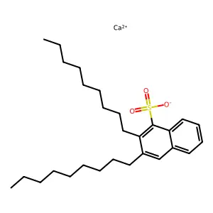 Naphthalenesulfonic acid, dinonyl-, calcium salt (2:1) structure