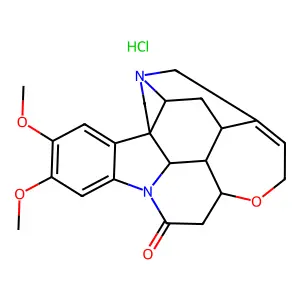 Strychnidin-10-one, 2,3-dimethoxy-, hydrochloride (1:1) structure