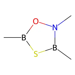 1,3,5,2,4-Oxathiazadiborolidine, 2,4,5-trimethyl- structure