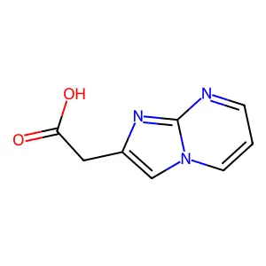 Imidazo(1,2-a)pyrimidine-2-acetic acid structure