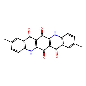 2,9-Dimethylquino(2,3-b)acridine-6,7,13,14(5H,12H)-tetrone structure